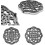 Round Cast Iron Coaster Heat Insulation NonSlip Vintage Pattern For Kitchen And Dining Table Decor 3