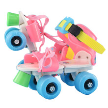 Patines ajustables para niños, patines de cuatro ruedas con material de PC de alta calidad, tensión de cordones personalizable según el tamaño