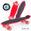 Mini Cruiser compacto de 22 polegadas, com rolamentos ABEC-7 de alta velocidade para uma experiência de skate emocionante e segura. 2