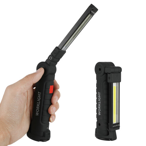 Inspection Light Rechargeable Led Work Light With Foldable Structure Magnetic Base 360 Degree Rotation And 5 Lighting Modes Multi Angle Torch For Emer 2