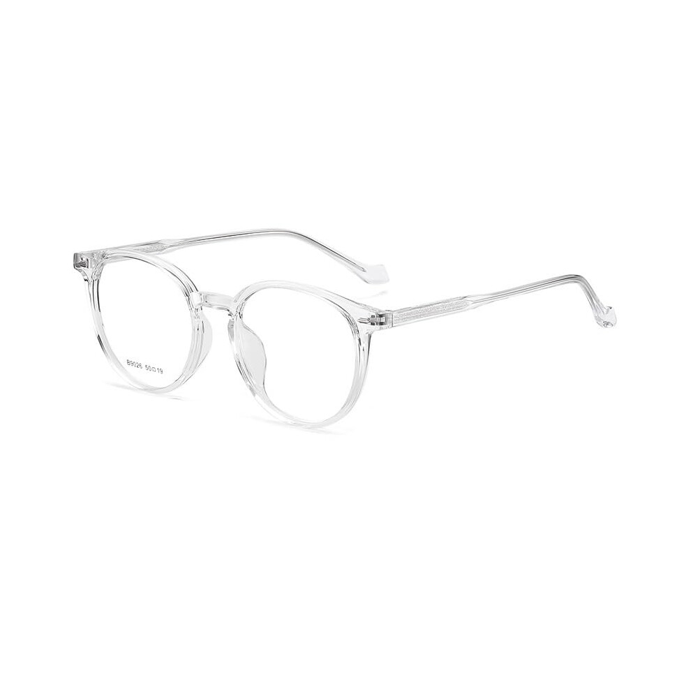 AntiGlare Reading Glasses Stylish Computer Reading Glasses Retro Round 250 Transparent
