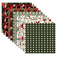 24 Sheets Christmas Scrapbook Craft Paper 12 Designs 30x30cm Square Semi Gloss Christmas
