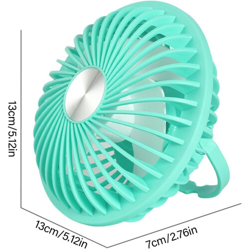 Desk Fan USB Powered, Portable 3Speed Desktop Table Fan, Quiet, Compact, Powerful 1