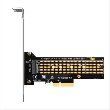 M.2 NVMe zu PCIe 4.0 x4 Adapter, 4.0/3.0 volle Geschwindigkeitsunterstützung 22110/2280