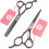 Lefthanded hairdressing scissors, professional 6.0 inches, white 4