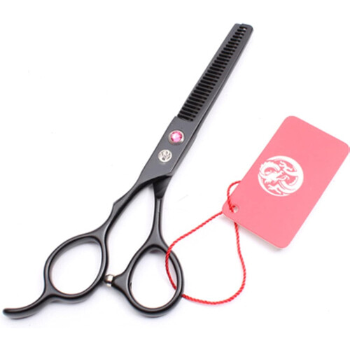 Lefthanded hairdressing scissors, professional 6.0 inches, white 1
