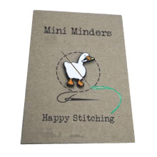 Sewing Needle Minder, Duck Shaped Keeper, Embroidery Needle Holder, Quilting Tool, Safe Needle Storage