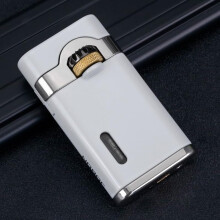 Lighter Retro OpenCover Dustproof, Windproof With Transparent Window, TemperatureResistant And Insulated, Silver