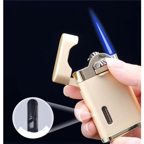Lighter Retro OpenCover Dustproof, Windproof With Transparent Window, TemperatureResistant And Insulated, Silver 2