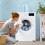 Appliance Rollers Fridge Mover And Washing Machine Stand Wheels White Heavy Duty Extendable Base 2