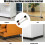 Appliance Rollers Fridge Mover And Washing Machine Stand Wheels White Heavy Duty Extendable Base 4