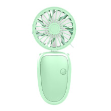 USB Rechargeable Handheld Fan Foldable Neck Fan For Travel, Portable Battery Powered Camping Cooling