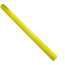 Clear Acrylic Dowel Rods, Yellow Polyurethane Round Rod 90A, 1680mm Diameter, 50cm Length, DIY Industrial Use