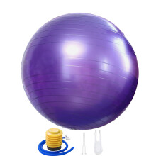 Fitness Essential Stabilitetsball, Allsidig Bruk i Yoga, Pilates og Mer, Kjernestyrkende Og Sklisikker Belegg, 45 cm til 75 cm, Inkluderer Luftpude