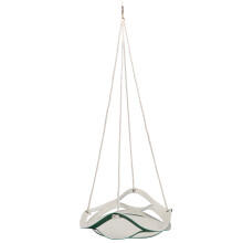 Supporto per piante per vasi di fiori, cestino sospeso bianco, splendidamente realizzato, stile a soffietto, fioriera in plastica resistente,