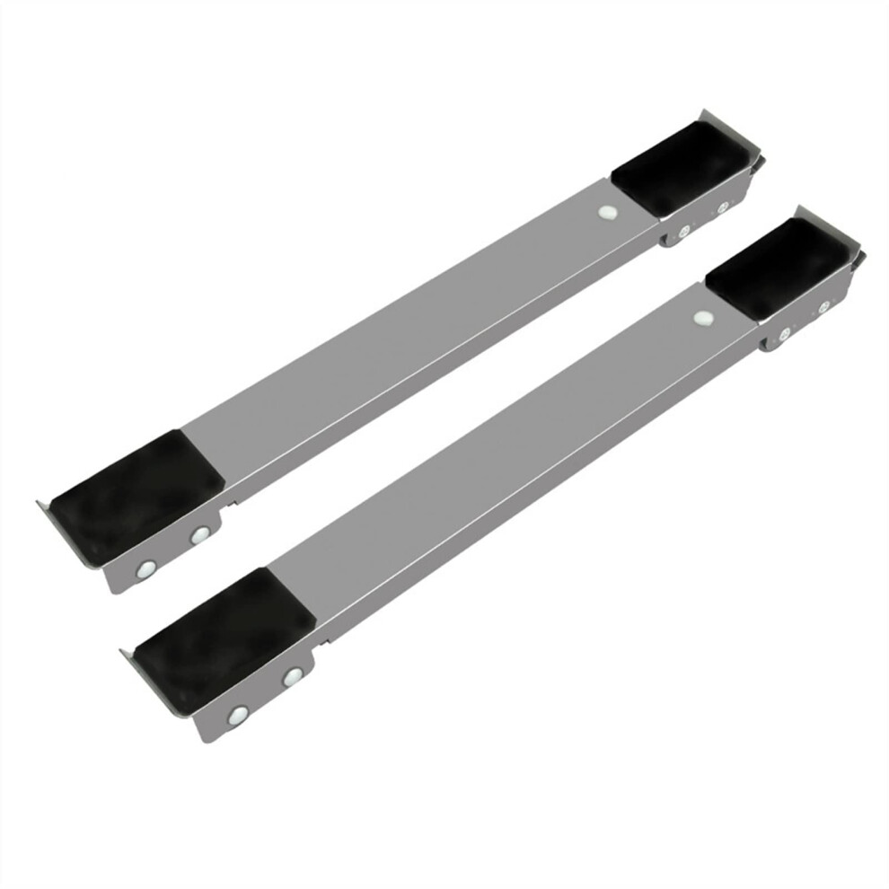 Universal Washing Machine Stand With Adjustable Height, Movable Wheels, Heavyduty Refrigerator Base, 1400 Kg Gray 2Pcs 9339159784846