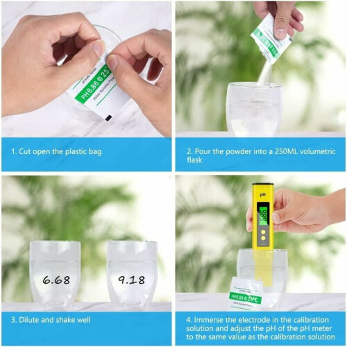 Precise Calibration Powder, Ensuring Reliable pH Meter Readings, Designed for Cost-Efficient Testing in Drinking Water, Spas, and Hydroponics 2