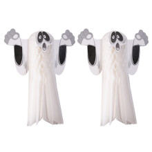 Perfektný darček na Halloween, všestranné použitie, skladacia dekorácia s duchmi, ekologický a vysoko kvalitný materiál, odolná a pevná