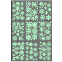 DIY Christmas Decorations: Waterproof Reusable Double-sided Printed Snowflake Window Clings, Electrostatic Sticker for Smooth Surfaces