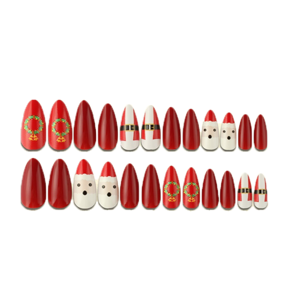 Glamorous Snowflake Press On Nails, Perfect For Festival Fashion, Healthy Abs Material Ensures Safety, Ideal For Professional Or Beginner Use In Salon