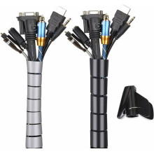 Organizzatore per cavi, gestione cavi flessibile, tubo avvolgicavo resistente ai morsi di animali domestici per home entertainment, home theater e