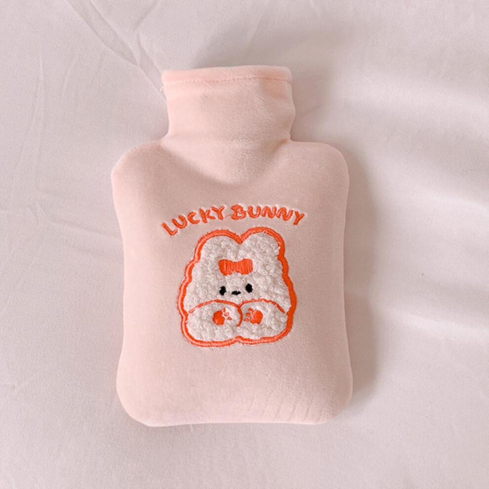 500ml Sweet Bear Hot Water Bottle for Belly, Soft Plush PVC, Reusable Hand Foot Belly Warmer, ExplosionProof, Portable Bag, Gift Ref: 7691