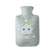Cartoon Animal Hot Water Bottle Bag Hand Warmer Winter Warm Neck Stomach Pain Relief 1000ml (A)