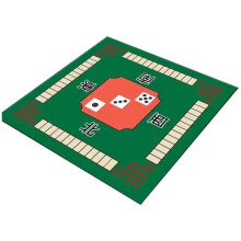 Mahjong Table Mat, NonSlip 31.5x31.5 Inch Noise Reduction Mat for Games, Green