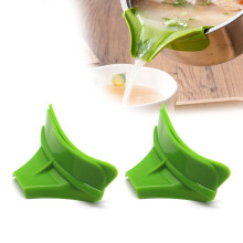 Hitzebeständiges, platzsparendes Silikon-Sieb mit Clip und verstellbaren Siebeinsätzen, ideal für Töpfe, Schüsseln und Pfannen,