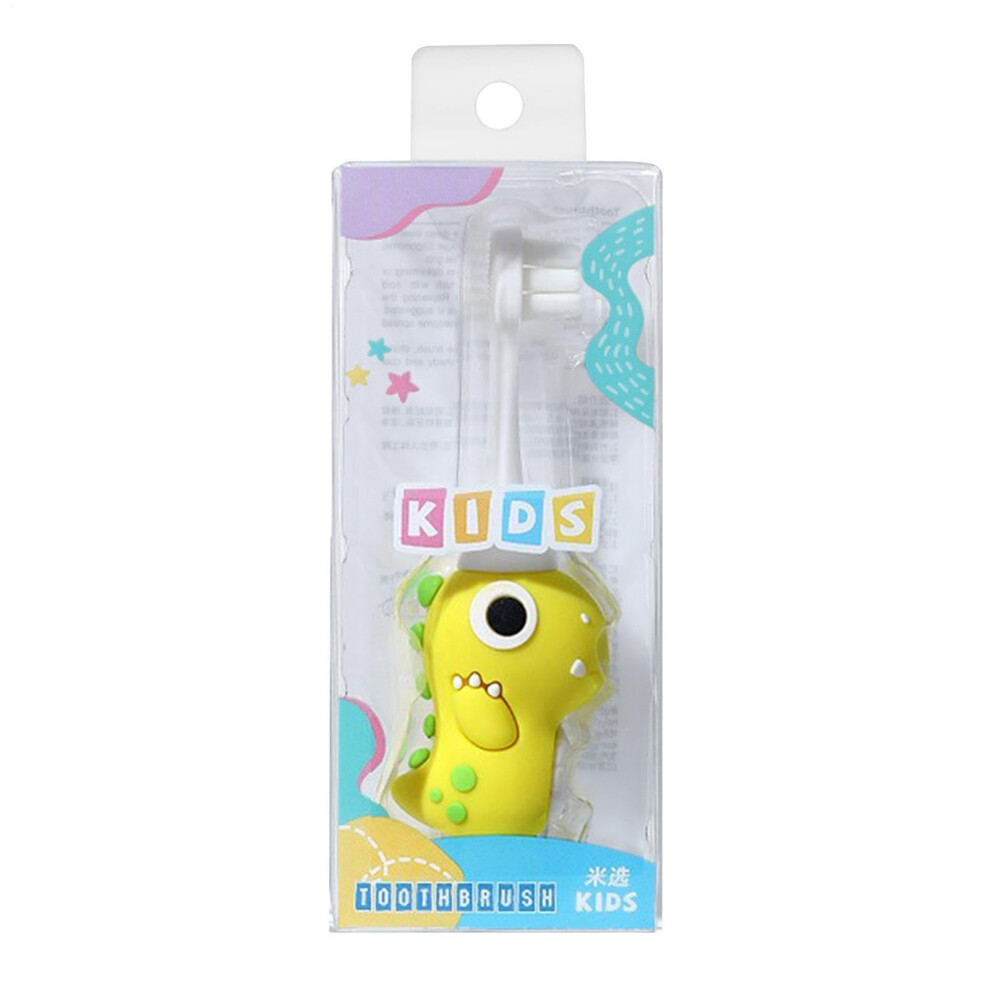 Yellow Children's Toothbrush With Soft Bristles, Safe, Fun 1Pack