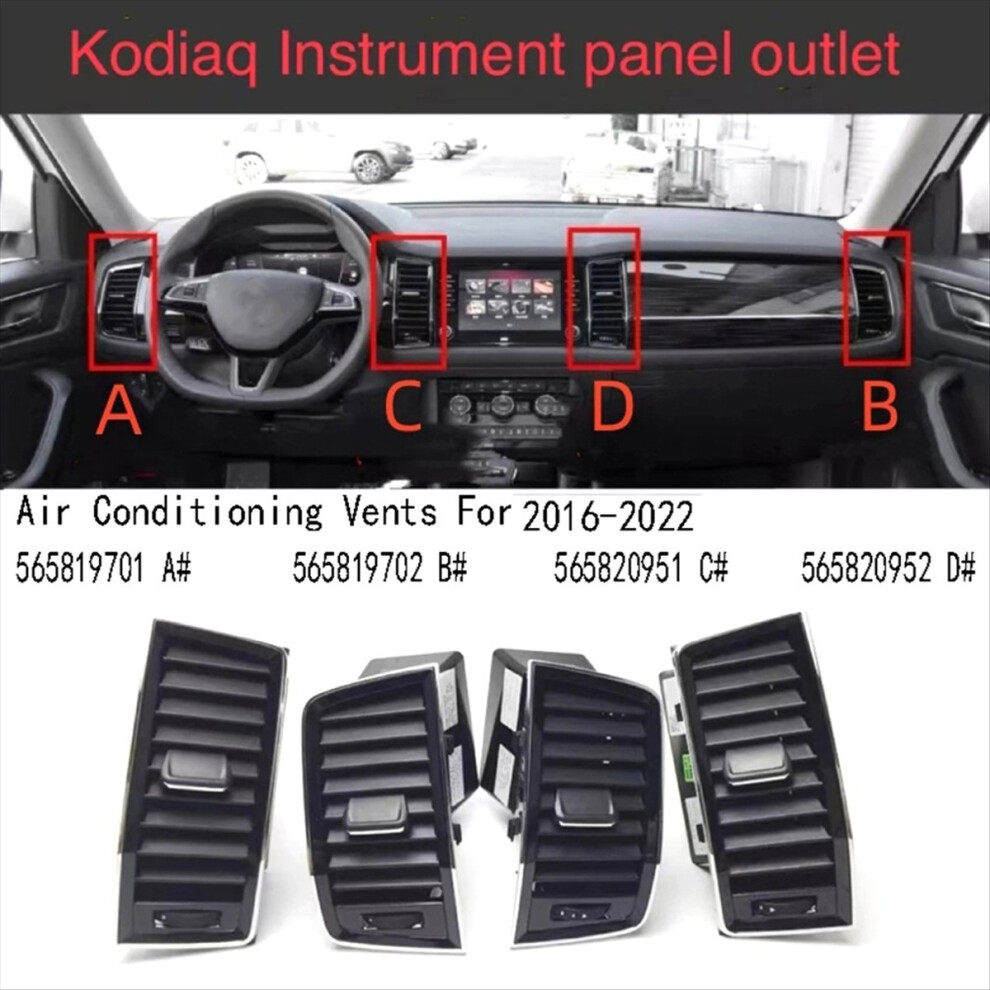 Instrument Panel Middle Air Conditioning Outlet Vents For 2016-2022 56 4851500900903