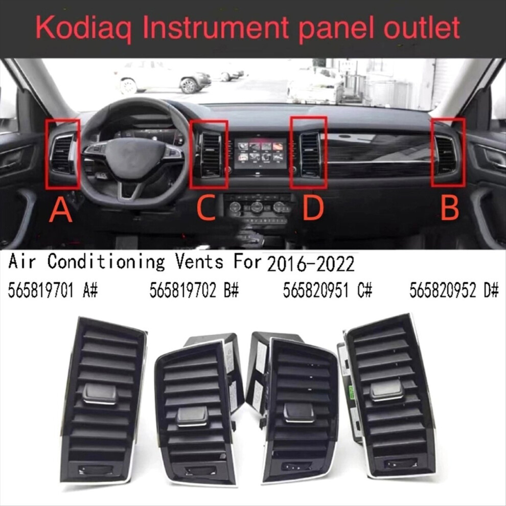 Instrument Panel Left Air Conditioning Outlet Vents For 2016-2022 5658 4851500900934