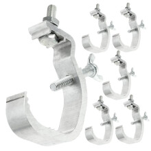 6Piece Aluminum Stage Light Clamps, HeavyDuty Truss Hooks for Reliable Mounting of Spotlights on Truss Tubes, Durable and Easy to Install