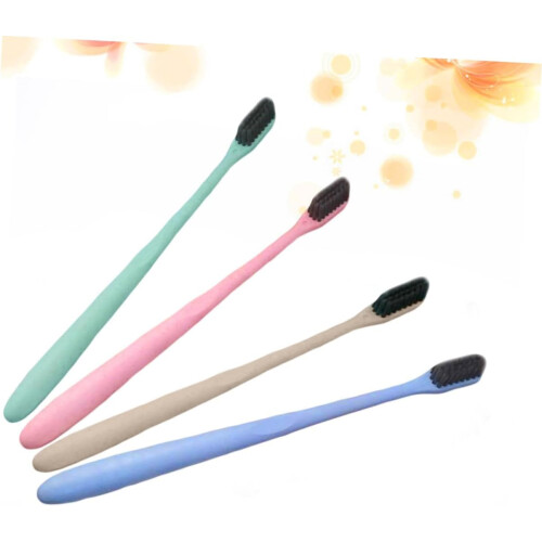 4 Pcs Toothbrush Portable Soft Brush Toothbrush Tufted Bristles 2