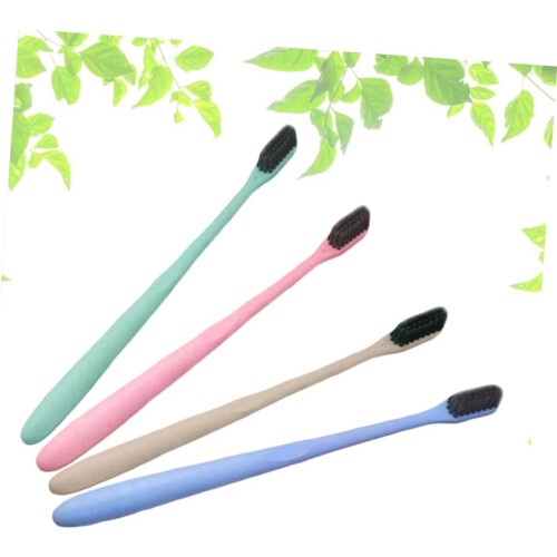 4 Pcs Toothbrush Portable Soft Brush Toothbrush Tufted Bristles 1