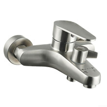 Stainless Steel Bathroom Shower Mixer Tap Wall Mounted G1/2 Inlet Dual Hot/Cold Water Control Rust Resistant Fixture