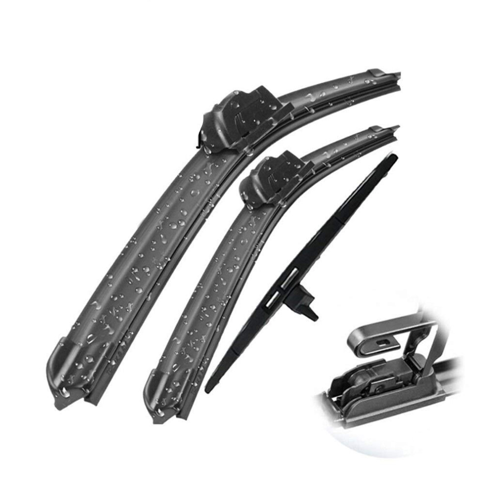Wiper Blades 20092015 Front And Rear Set Allweather Easy Install For Honda Pilot 9119770313881