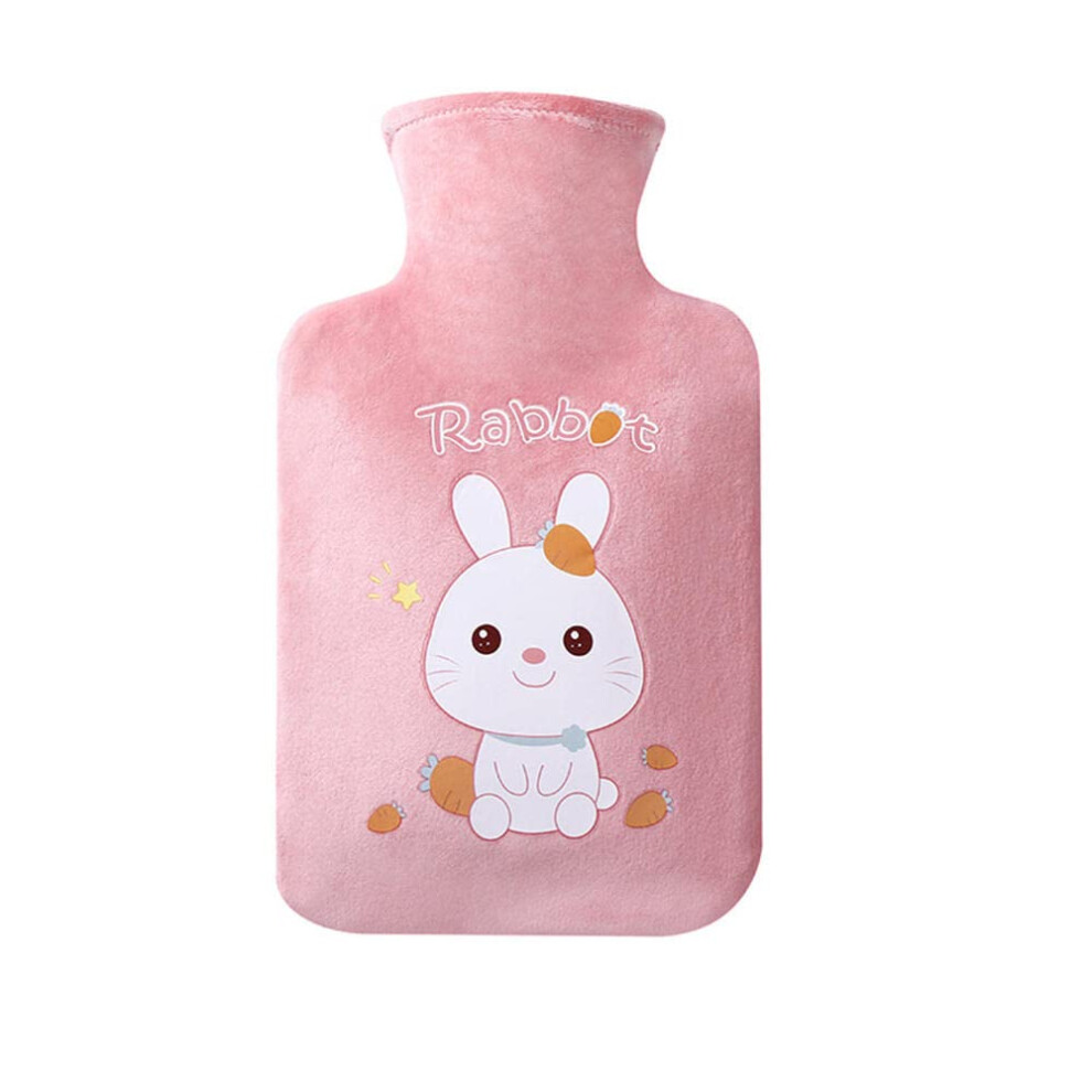Cartoon Animal Hot Water Bottle Bag Hand Warmer Winter Warm Neck Stomach Pain Relief 1000ml (C)