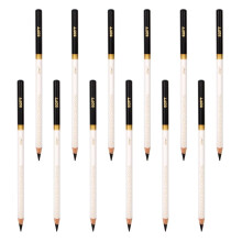 12 graphite pencils with comfortable grip, drawing pencils for sketching and professional art pencils for artists.