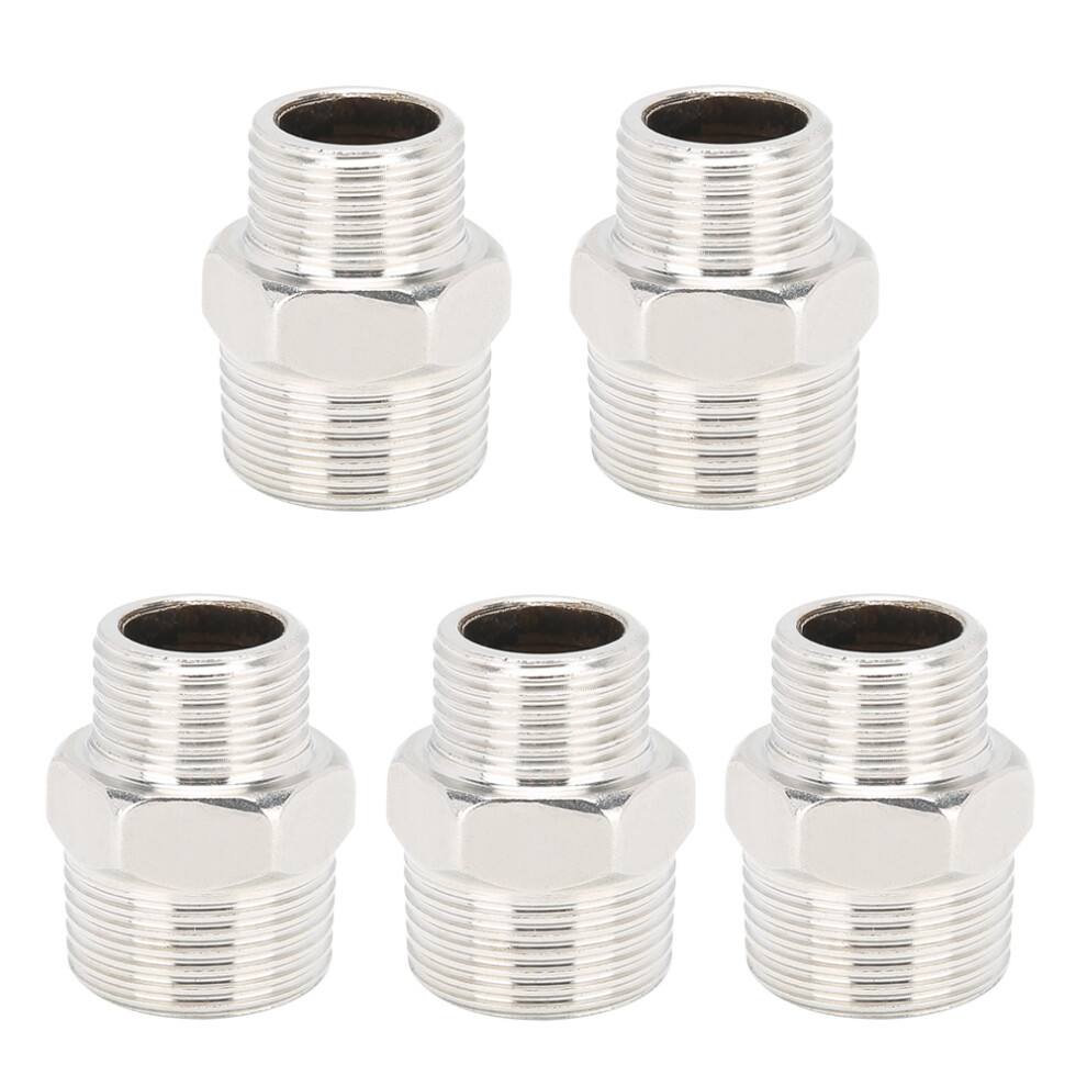 Strict Quality Control Npt Threaded Adapter, Stainless Steel 304 Pipe Fittings For G1/2In To G3/4In Pipes, Durability Reducer Hex Nipple 9454554966694