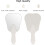 Dental Handle Plastic Mirror With Round Hole Design, Tooth Shaped Mirror For Comfortable Grip, Clear Reflection From Flat Mirror Surface Suitable For 3