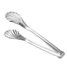Pinça para servir salada, utensílios para buffet, dentes antiderrapantes, design ergonômico, utensílios de aço inoxidável para chefs de cozinha