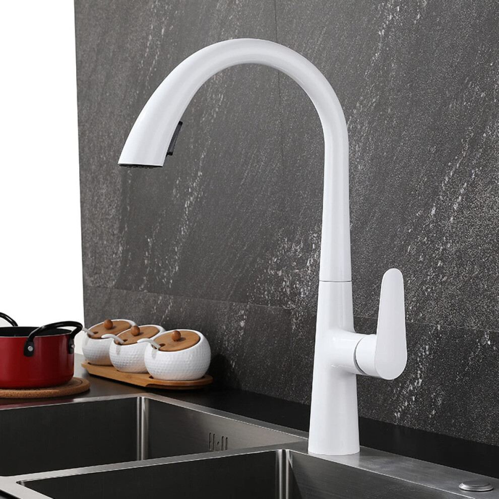 Kitchen Mixer Tap With Pull Out Spray, 2 Spray Modes, Hot & Cold, Chrome Finish, Brass Faucet, Pull Down Sprayer 9323874554006
