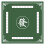 Mahjong Table , NonSlip Noise Reducing Tablecloth, 2.56ft Green 1