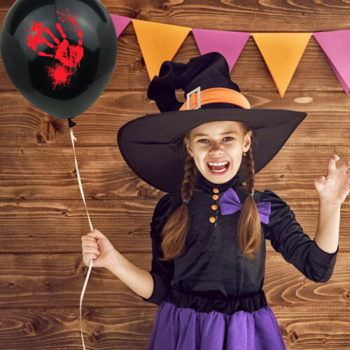 Μπαλόνια 12 ιντσών για το Halloween με οκτώ μοναδικά σχέδια, συμπεριλαμβανομένων 2