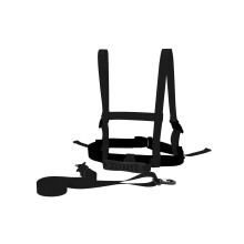 Children S Skiing Shoulder Straps Adjustable For Speed Control On Slopes Adjustable Shoulder And Waist Straps Black