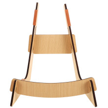 Eleganter Holz Gitarrenständer Schokoladenfarbiger Bodenhalter