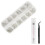 Nail Art Strass gebogene Pinzette Silikon 4