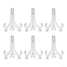 Set of 6 plastic stands for photos, dishes, and cookbooks, easy to use (15.2 cm).
