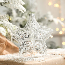 Handcrafted Glass Christmas Ornaments, Seamless Glass Baubles for Your Designer Selection Holiday Decor